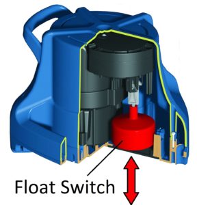 Submersible pool cover pump Little giant float switch