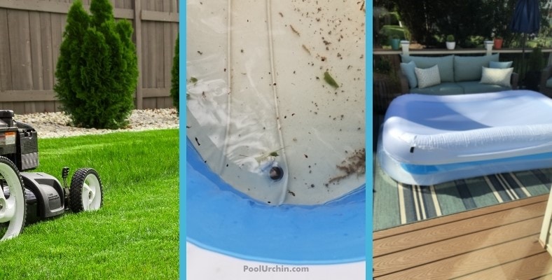 how to keep bugs out of an inflatable pool or kiddie pool